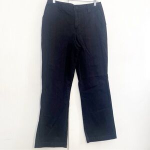 Sonoma Lifestyle Women’s Textured Cotton Blend Stretch Black Zip Slacks Pants 12